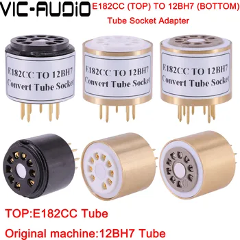 1TK E182CC (Top), ET 12BH7 (Alt) 9Pins, ET 9Pins Toru DIY Audio Vaakum Toru Pistikupesa Adapter Converter Tasuta Shipping