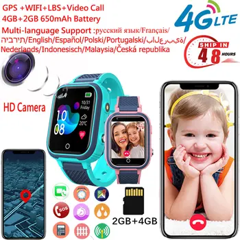 Ülemaailmne 4G Smart Watch Lapsed, GPS, WIFI, LBS Tracker Asukoht Smartwatch Lastele Kaamera Videokõne Mälu 2G+4G Smart Kellad