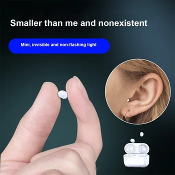 Traadita lnvisible Bluetooth Kõrvaklapid Mini Semi-In-Ear Earbuds TWS Kõrvaklapid Müra Vähendamise Sport Peakomplekt C-Tüüpi koos Mic