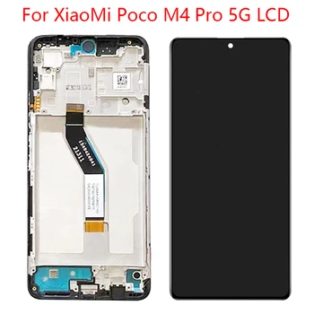 Algne Jaoks Xiaomi Poco M4 Pro LCD-10 Puudutab Ekraani Digitizer Asendada Jaoks Poco M4 Pro 5G 21091116AG MZB0BGVIN Ekraan