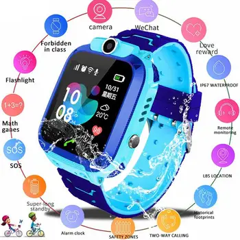 Q12B Smart watch lapsed Intelligentne Vaadata Smartwatch Vaata Telefon Android ja IOS 2G SIM-Kaardi LBS Positsioneerimine 828