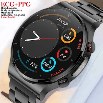 2022 Uus EKG+PPG Smart Watch Meeste Laser Tervise Füsioteraapia Vere Hapniku Südame Löögisageduse Fitness Sport Veekindel Smartwatch Naised