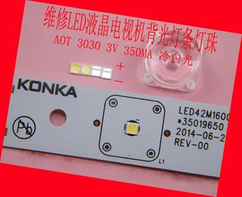 100piece/palju remont Konka Hisense Changhong LCD-TV LED backlight SMD Led AOT 3030 3V Külm valge valgusdiood