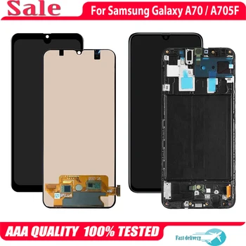 Originaal Samsung Galaxy A70 A705F LCD Ekraan Puutetundlik Digitizer Samsung A705 SM-A705F A705FN SM-A705GM A705MN LCD