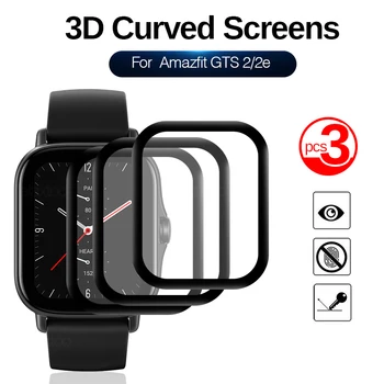 3D Full Screen Protector, mis Käsitleb Jaoks Xiaomi Mi Huami Amazfit GTS 2 2e GTS2 Mini GTS2e Band 5 Smartwatch kaitsekile Mitte Klaas