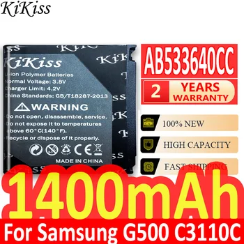 Algne KiKiss Aku AB533640CC AB533640CU Samsung S3600C GT-S3600i S6888 S3710 S3930C S3601 S3601C S5520 S569 1400mAh