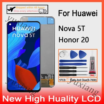 Algne Jaoks Huawei Nova 5T LCD Ekraan Puutetundlik Digitizer Au 20 LCD Asendamine