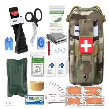 Ellujäämise Taktikaline First Aid Kit Erakorralise Meditsiini Tarvikud Sõjalise IFAK EDC Kott Tourniquet Käärid Sidumismaterjalid Telkimine