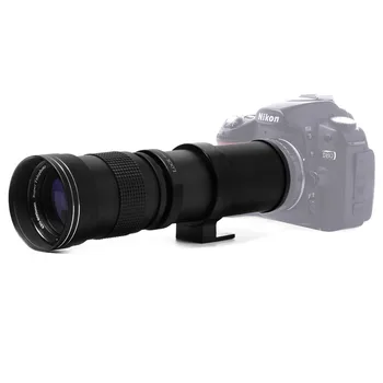 420-800mm F/8.3-16 Manual Super Telefoto suumobjektiiv + T2 Adapter Nikon D3200 D3300 D5200 D5500 D7000 D7200 D800 D90 DSLR