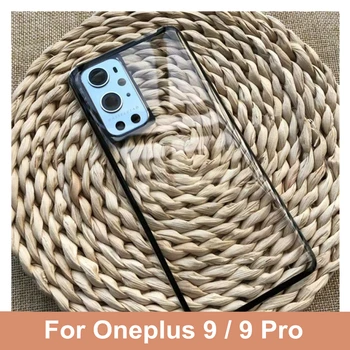 Eest Oneplus 9 9 Pro Aku Kate Tagasi Klaasi Taga Korpus Ukse Oneplus 9 Pro Selge, Läbipaistev Klaasist tagakaas