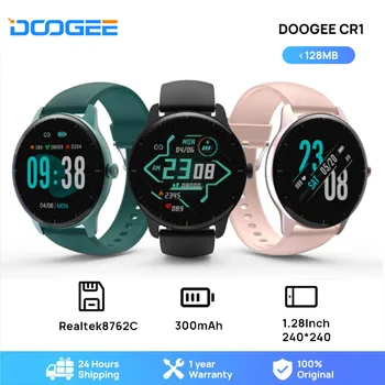 DOOGEE CR1 Smart watch IP68 Veekindel Sport SmartWatch Bluetooth-5.0 Magada Jälgida Fitness Heart Rate Tracker-Muusika Kontroll