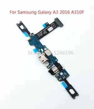 1tk Micro-USB-PCB Aku Laadija Dock Port mini Pesa Flex Kaabel Samsung Galaxy A3 (2016) A310F trükkplaadi