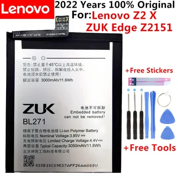 100% Originaal Aku BL271 Lenovo X Z2/ ZUK Serv Z2151 akku Li-ion 3050mAh Kvaliteedi Asendamise Patareid+Tasuta Tööriistad
