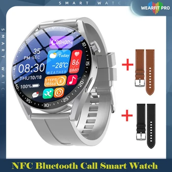 2022 Uus HW3 Pro Smart Watch Mehed NFC Bluetooth Kõne Smartwatch Südame Löögisageduse Monitori Hääl Assistent Veekindel Sport Vaadata Gt 3