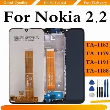 Nokia 2.2 TA-1183 TA-1179 TA-1191 TA-1188 LCD Ekraan Puutetundlik Digitizer Assamblee Nokia 2.2 LCD Ekraan Koos Raami