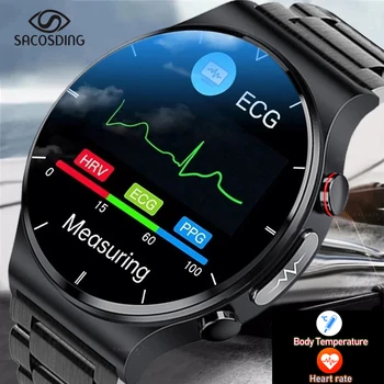 SACOSDING Smart Watch Mehed EKG+PPG Südame Löögisagedus, vererõhk Vaata Tervis Keha Temperatuuri Kell IP68 Veekindel Sport Smartwatch