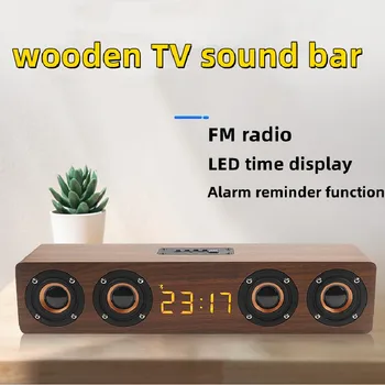 20W Puidust Bluetooth Kõlar 4 Kõlarid, Heli-Baar, TV Echo Seina kodukino helisüsteem HIFI Heli Kvaliteet Soundbox PC/TV