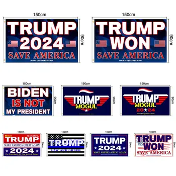 ZXZ USA Trump 2024 Lipu 90x150cm kohandada Donald Trump Presidendi kampaania lipu Trump Võitis 2024 Valimiste banner