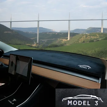 Näiteks Tesla Model 3 Y 2023 2017 2018 2019 2020 2021 2022 Dashmat Armatuurlaua Kate Dash Mat Pad Päikesevarju Kriips Pardal Katab Vaip