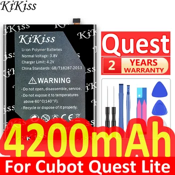 KiKiss 4200mah jaoks Quest Lite Hea Kvaliteediga Mobiilne Telefon, Aku Cubot Quest Lite Võimas Aku, Akud +Tasuta Tööriistad