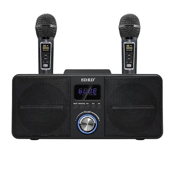 SD-309 Dual Traadita Mikrofon Bluetooth Kõlar Mobiil Traadita Karaoke Kõlar Masin Traadita Stereo Speaker Set