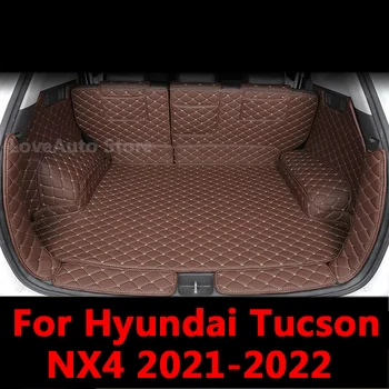 Näiteks Hyundai Tucson NX4 2021 2022 Auto Nahast Pagasiruumi Matt Boot Liner Plaadi Tagumine Pagasiruumi Lasti Matt Kaitsev Padi Tarvikud