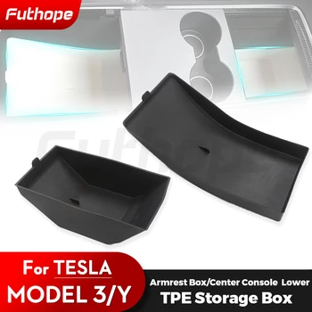 Futhope TPE Madalama Ladustamise Kasti Jaoks Tesla Mudel 3 mudel Y 21-23 Kesk-Taga kast Center Console Sisekujunduses Tarvikud