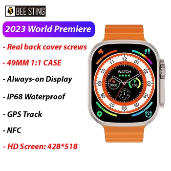 2023 UUS Smart Watch Seeria 8 Ultra 1:1 49mm Juhul NFC Vere Hapniku-GPS-Bluetooth-Kõned Veekindel Meeste ja Naiste SmartWatch Apple