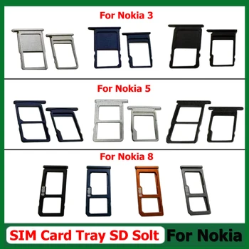 Telefon SIM-Kaardi Hoidik Asendaja Nokia 3 Kaardi Sahtel Mitut Värvi Nokia 5 8 Mikro-SD-Kaardi Pesa Adapter Varuosad