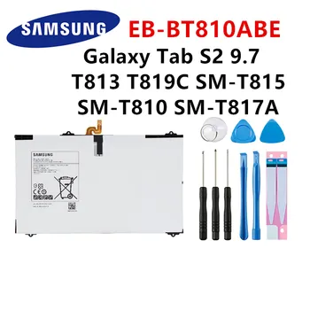 SAMSUNG originaal EB-BT810ABE 5870mA Tablett Aku Samsung Galaxy S2 9.7 T815C SM-T815 SM-T810 T817A T813 T819C T815Y +Tööriistad