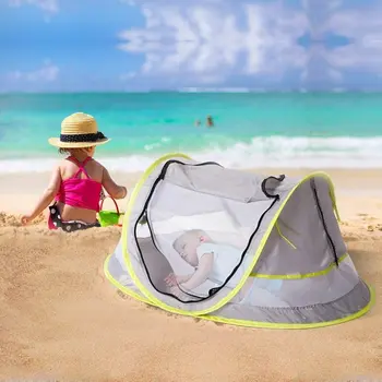 Kaasaskantav Baby Beach Telk Pop-Up Voodi Kerge Reisi-Võrevoodi Voodi Väljas Backpacking Telk UPF 50 Anti-UV Päikese Varju Imiku