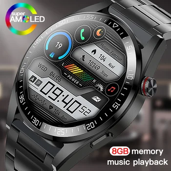 ZODVBOZ AMOLED Smart Watch Mehed Alati-Ekraan 8GB Mälu, Kohalike Muusika Esituse Salvestamine Veekindel Smartwatch 2022 Uus