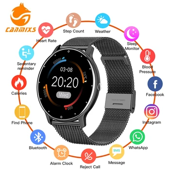 CanMixs Smart Watch Mehed ZL02 Täis Touch Naiste Smartwatch Sport Pedometer reaalajas Ilm IP67 Bluetooth IOS Android