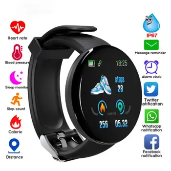 D18S Smart Watch Ring -, vererõhu -, Südame Löögisageduse Monitor Naiste Fitness Tracker SmartWatch Android, IOS Meeste Mood Elektron Kell