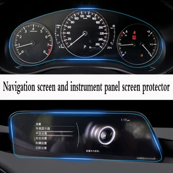 Näiteks Mazda 3 8.8 Tolline 2019 2020 2021 GPS Navigation karastatud klaas ekraani kaitsekile PET armatuurlaua kaitsekile