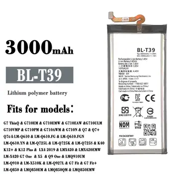 Originaal Akut BL-T39 Jaoks LG G7 ThinQ Q7 G710 Q7+ LMQ610 G7+ ThinQ Autentne Telefon 3000mAh Akud