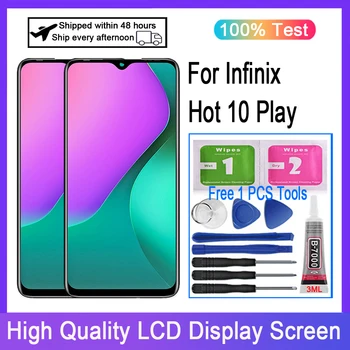 Algne Jaoks Infinix Hot 10 mängu X688 X688B X688C LCD Ekraan Puutetundlik Digitizer Asendamine