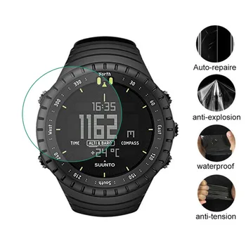 3tk TPÜ Pehme Selge kaitsekile Guard Jaoks Suunto Core Watch GPS Sport Kõik Must Smartwatch Screen Protector Katta (Mitte Klaas