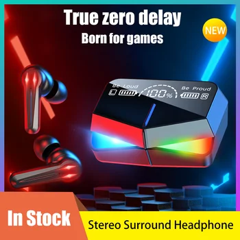 2021 TWS Bluetooth Kõrvaklapid RGB LED Valgus Juhtmeta Kõrvaklapid Sport Traadita Earbuds 9D Stereo Surround Gaming Kõrvaklapid