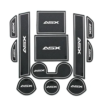 Näiteks Mitsubishi ASX 2013 - 2016 Ukse Ava Pad Auto Anti Slip matt-i 3D Kummist Matt Cup Padi Tolmu mati Värava Ava Matt Auto Tarvikud