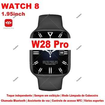 Uusim IWO W28 Pro Smart Watch 1.95 tolline Bluetooth Kõne EKG Alati Ekraanil NFC Siri Kõne Traadita Laadimise Kella 8 Smart Vaadata