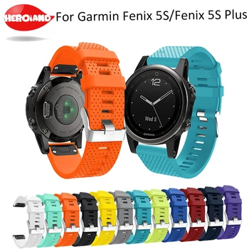 20mm Watchband Rihma Garmin Fenix 5S Vaadata Quick Release Silikoon Easy Fit Randme Bänd Rihma Garmin Fenix 5S/5S Pluss