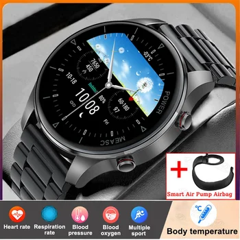 Bluetooth-Helista Luxury Smart Watch Meeste Täispuhutav Rihm Täpne Mõõtmine, Südame Löögisageduse, vererõhu SmartWatch Android