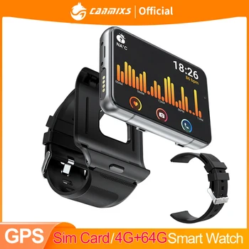 4G Smart Watch GPS Wifi 4G RAM 64G ROM Smartwatch Mehed Android 9.0 Nano-Sim-Kaardi Telefoni pulsikella S999 Aku 2300mah