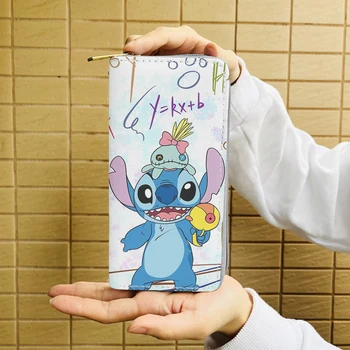 Disney Lilo Õmblema 6671 Anime Rahakott Cartoon Taskud Lukuga Mündi Kott Vabaaja Rahakotid Kaardi Unisex Kingitus