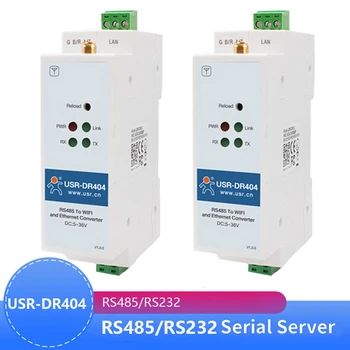 2TK USR-DR404 Din-rail Wi-Fi wifi RS485 serial, et TCP/IP Ethernet wifi seadme server converter Standard Din-rail Tööstus
