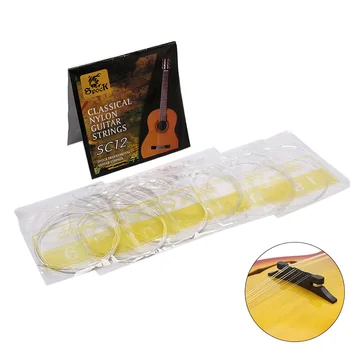 1Set Must Kitarr Stringid Must Nailon Core hõbetatud Vask Haava 6tk Klassikaline Kitarr Strings String Set