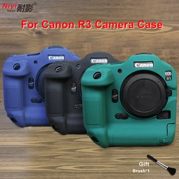 R3 Kaamera Silikoon Juhul Protector Naha Canon EOS R3 Kaamera Kummist Keha katteraam Kaitsev Kott