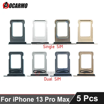 5tk/Palju iPhone 13 Pro Max SIM-Kaardi Pesa Üksik kahe Plaadi Omanik varuosa on Must, Hõbedane, Kuld, Sinine