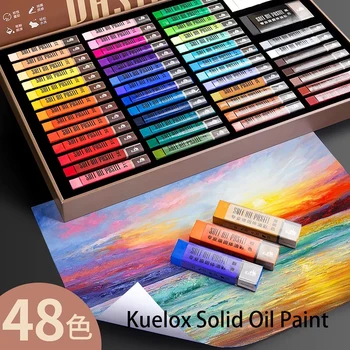 Kuelox Tahke õlimaal Pigment Mini 24/36/48Colors Kenasti Kunsti-Vees Lahustuv, Õline Pastell Pastell jaoks Kriimustada